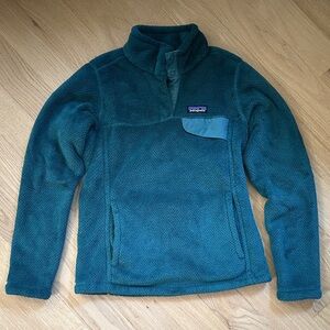 Patagonia women’s re-tool snap-t fleece pullover teal pullover
